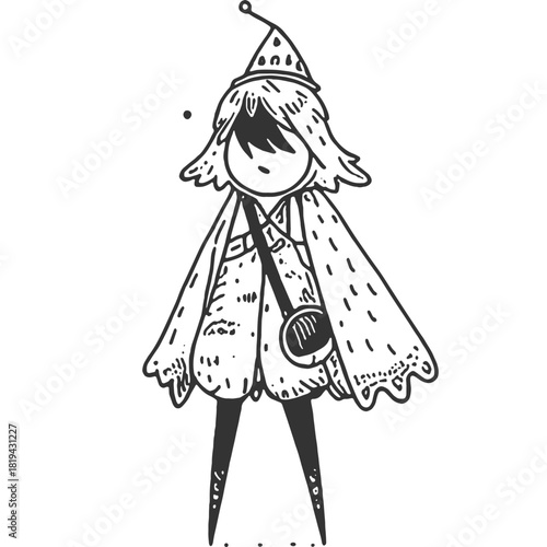 Unmoored Mind Vintage Illustration Vector