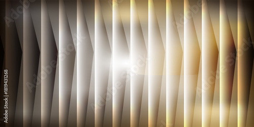 Luminous wave of golden light flows into deep navy blue shadows. Futuristic fractal glass texture with fusion of warm and cool hues creates energy flow for dynamic design or trendy visual art project