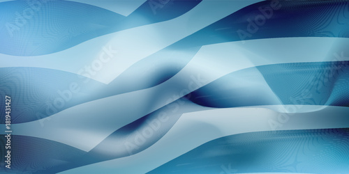 Abstract glowing wave lines on dark blue background. Dynamic wave pattern. Modern flowing wavy lines. Futuristic technology concept. Suit for banner, poster, cover, brochure, flyer, 