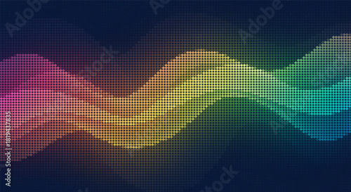 Abstract digital background with glowing colorful gradient