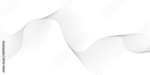 Abstract vector background with black wavy lines. EPS10 
