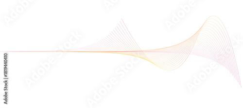 Abstract golden wave of small particles isolated on transparent background glittering stream of dots, array of shining points digital data visualization concept