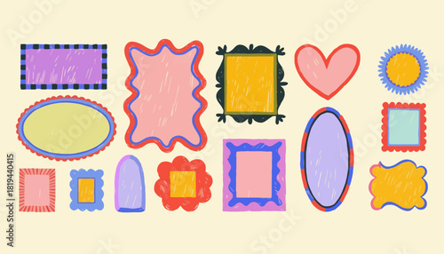 Colorful Retro Frame Collection Quirky and Playful Designs