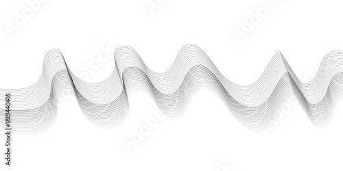 Abstract vector background with black wavy lines. EPS10 