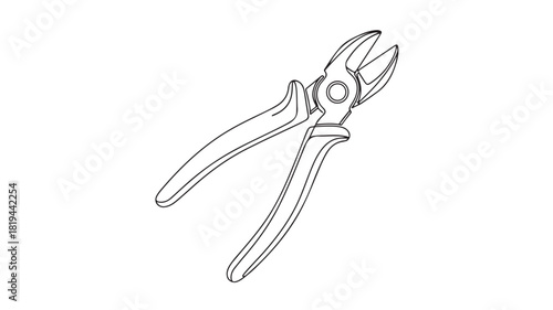 Stainless steel kitchen knife, a sharp, isolated metal cutting utensil on a clean white background