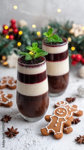 create an elegant and visually appealing christmas dessert with layered creamernut karl geiger