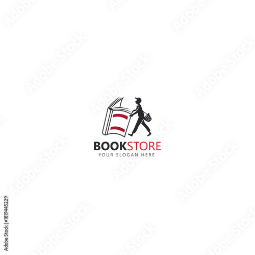 Vector Illustration Logo Design Template For The Book store