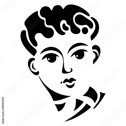 Abstract Portrait of Young Man