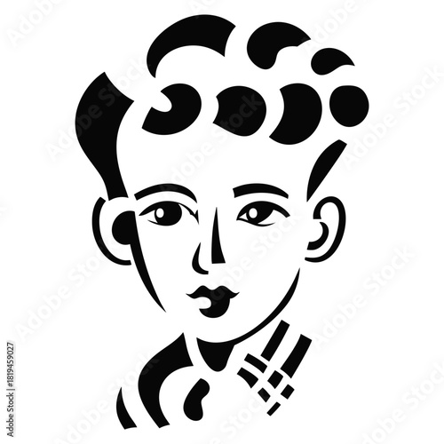 Abstract Portrait of Young Man