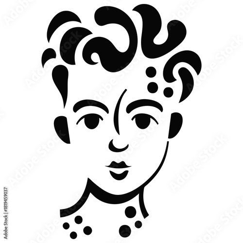 Abstract Portrait of Young Man