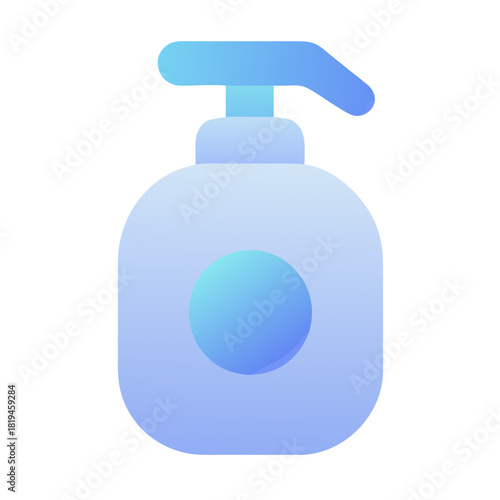 Pastel Vector Icon of Lotion Pump Bottle