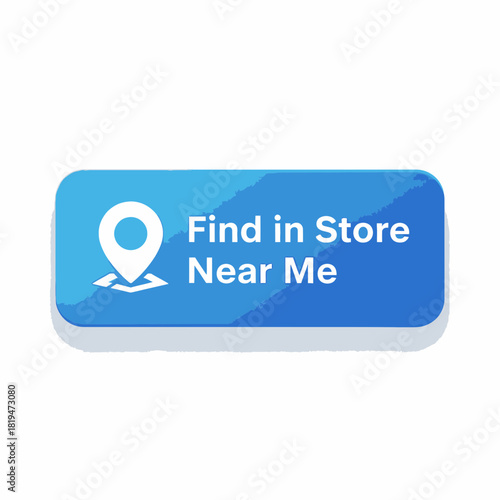 “Find In Store Near Me” locator button perfect for geo-enabled store search and retail navigation UI