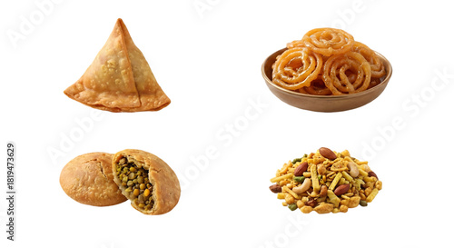 Assorted Indian Fried Snacks and Sweets