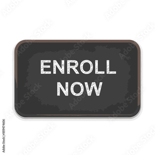 ENROLL NOW clean dark button for course signups, webinar registrations, and membership onboarding