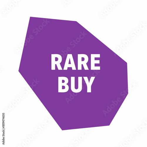 RARE BUY geometric purple badge for limited editions, exclusive deals, and collectible product highlights