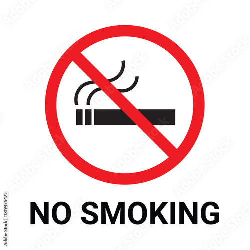 No smoking cigarette sign