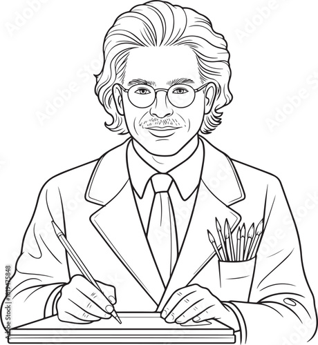 the man is an artist