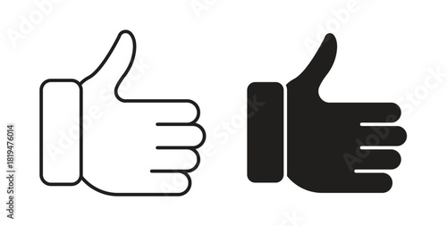 Like icons set isolated on white background flat vector illustration.