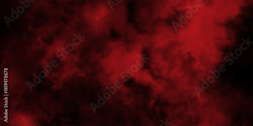 Red steam on a black background. Abstract black and red fantasy watercolor background abstract fire flame grunge texture background . mysterious flowing digital particles of red clouds grunge .
