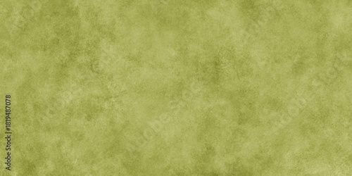 Abstract Elegant dark lemon green background with mottled vintage texture in old fancy background design, texture of colored parchment paper.	