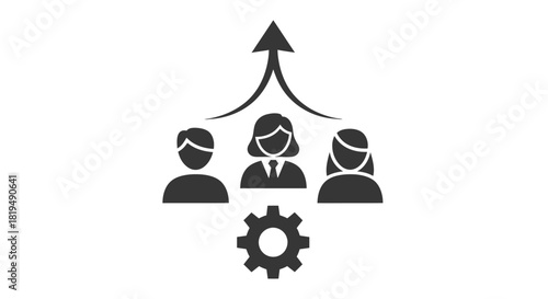 Teamwork and collaboration leading to business growth and success.