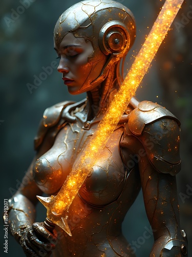 knight in armor with sword