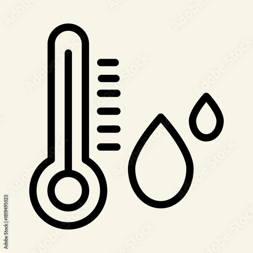 Humidity Icon Home air humidity icon vector. moisture percentages and potential issues symbol. vector illustration. humidity water percentage icon sign vector