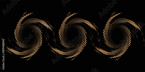 Vector illustration set of realistic gold glitter stardust splatter grunge texture background design. eps 10