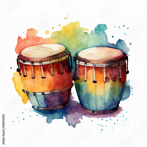 drum  musical instrument wood isolated vector.eps