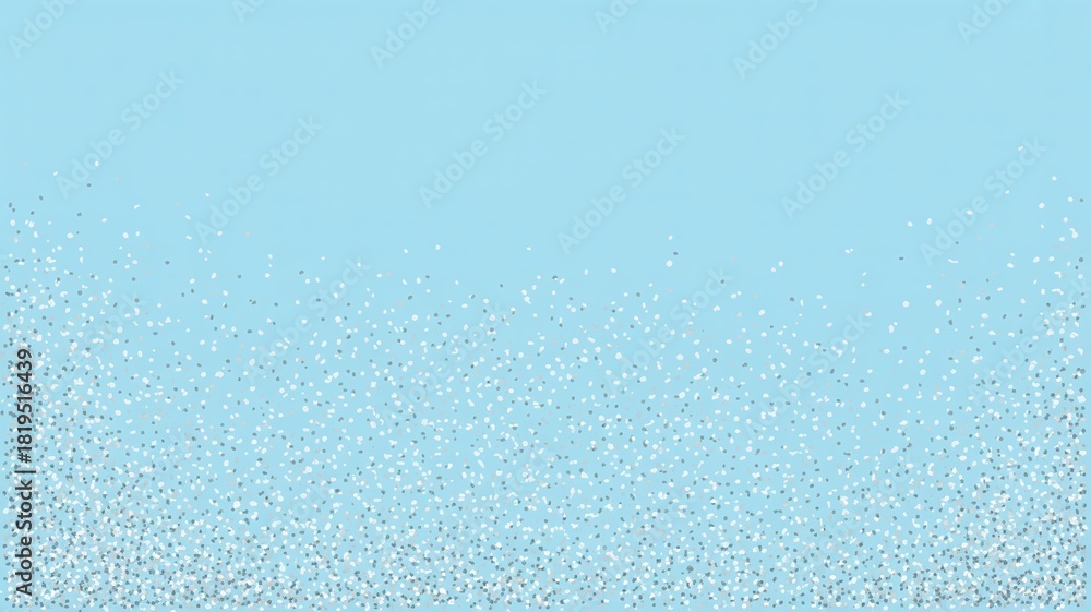Obraz premium Soft Winter Abstract Background with Shimmering Silver and White Glitter Texture on Pale Light Blue Surface for Festive Holiday Design