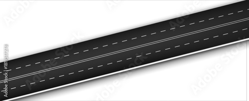 asphalt road, curve highway, vector illustrations
