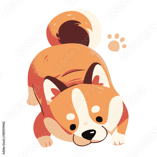 Cartoon dog animation vector design
