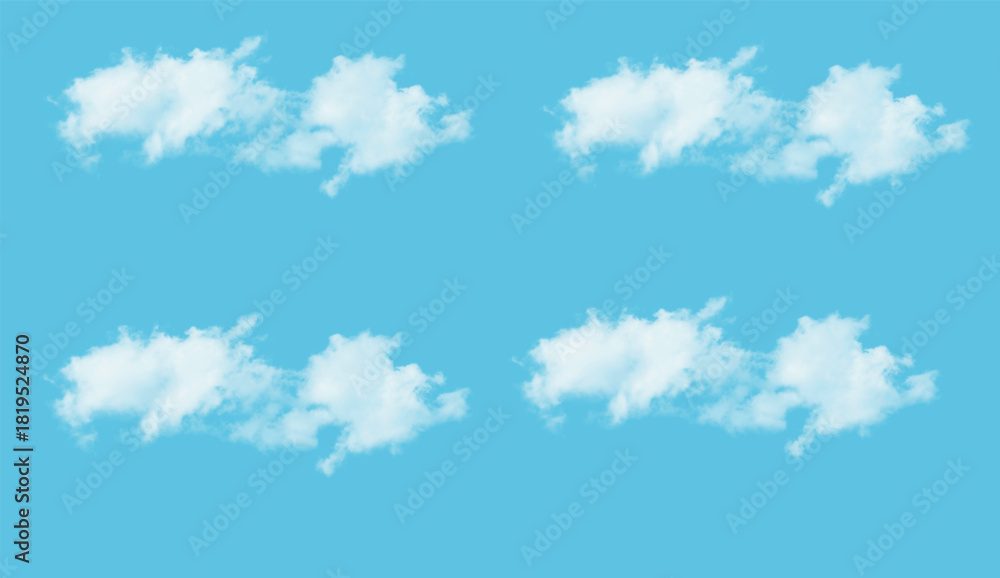 Obraz premium A Vibrant Blue Cloud Scene: Clouds, sky, day