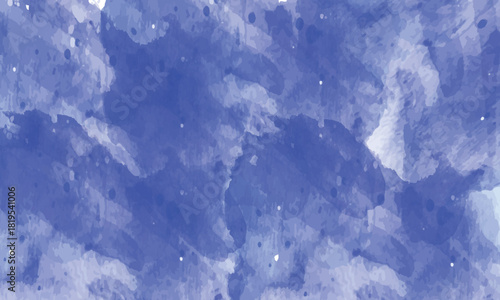 Abstract watercolor background in various shades of blue and white