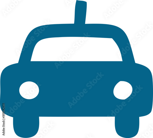 Car simple vector icon 