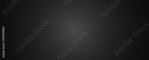 Black metal texture steel background. Perforated sheet metal. vector illustration