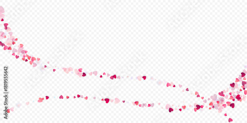 red background with hearts