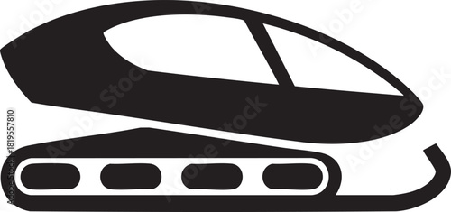 Minimalist Bus Silhouette | Luxury Coach Vector Art