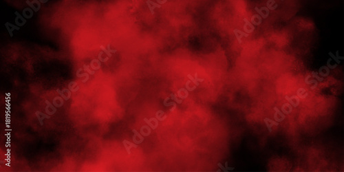 Red steam on a black background. Abstract black and red fantasy watercolor background abstract fire flame grunge texture background . mysterious flowing digital particles of red clouds grunge .