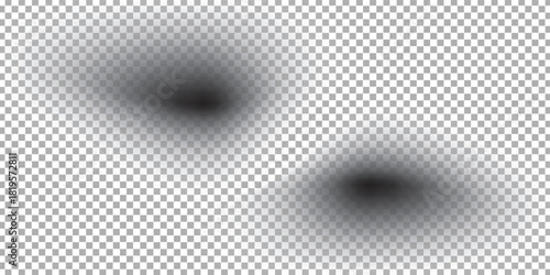 Page dividers with transparent shadows, isolated. Pages separation vector set. Transparent realistic paper shadow effects. Web banner. Element for frame shadow. Vector design for website, text, border