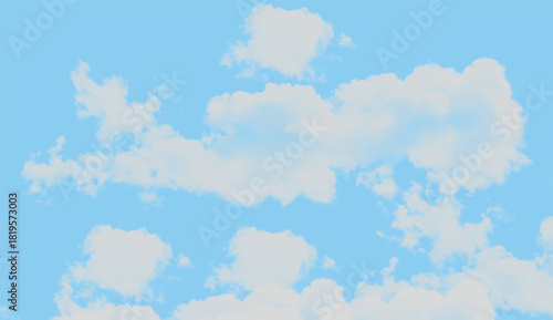 Overview of clouds with a blue sky backdrop