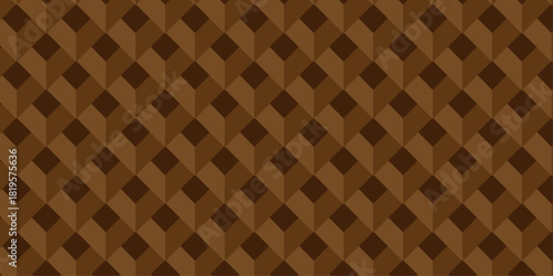 Illustration decoration seamless brown material pattern square design.	