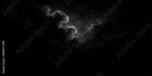 Abstract smoke background loop simulating a cloudscape with bright sun and deep blue sky