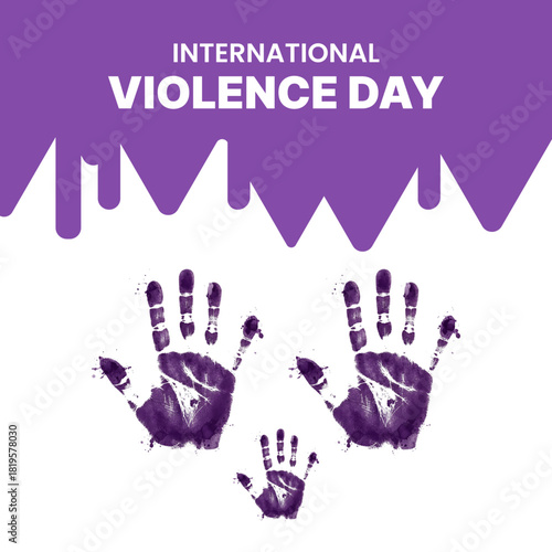 Right Hand paint for stop violance