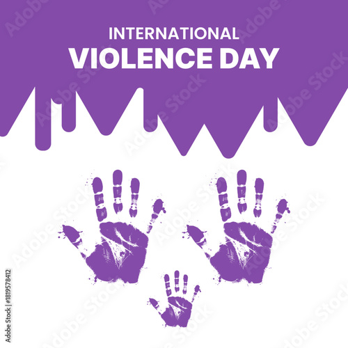 Right Hand paint for stop violance