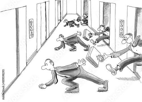 Race to the building top by teams