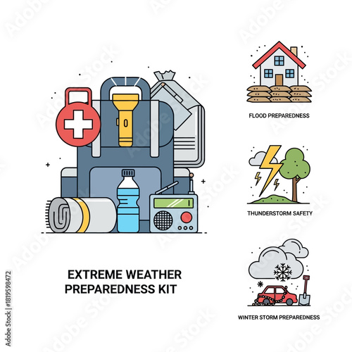 Extreme Weather Preparedness Kit and Safety Measures.