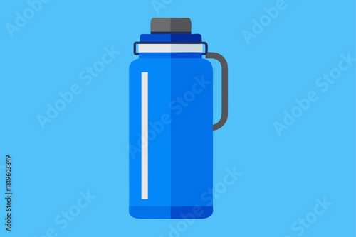 A blue water bottle here