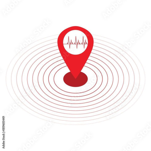 map pointer with red pointer icon.eps