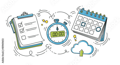 Time Management and Planning Concept.